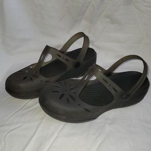 Crocs black Mary Jane Clogs
